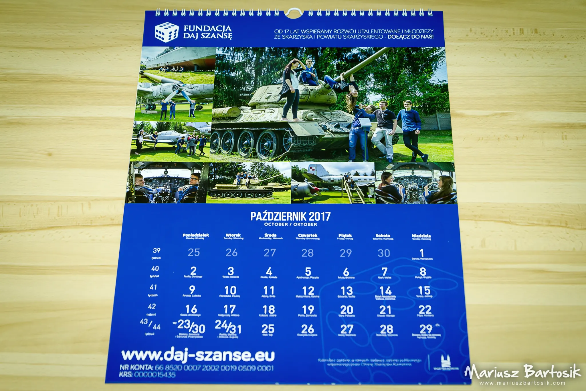 Daj Szansę Foundation 2017 calendar